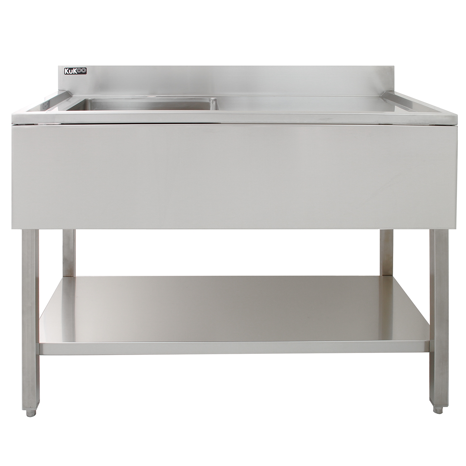 Kukoo fregadero de cocina de acero inoxidable – escurridor a la derecha