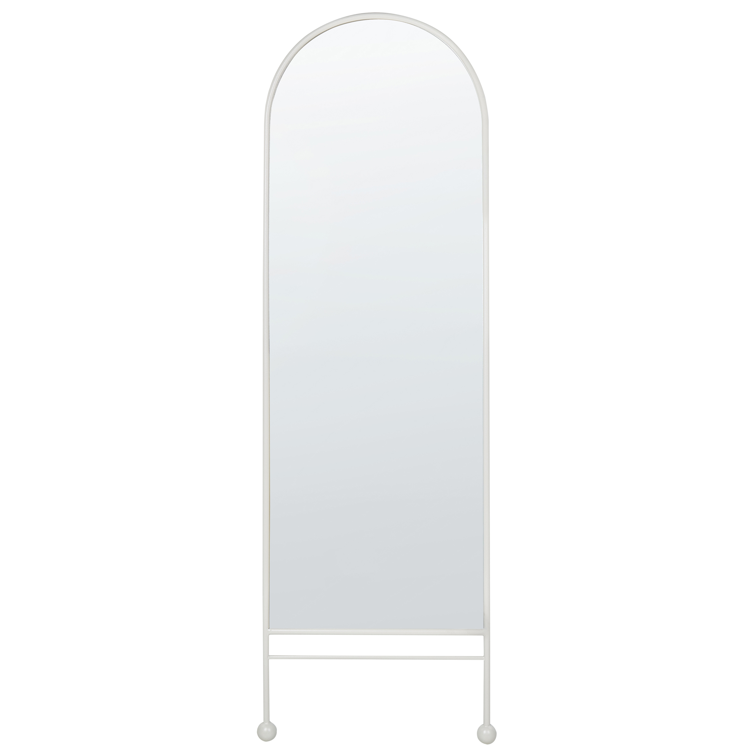 Espejo de pared jarnages 45 cm 145 cm metal blanco
