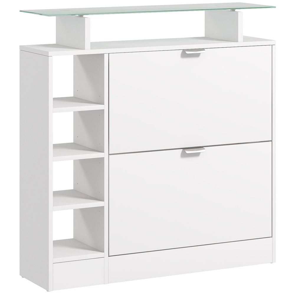 Zapatero 89x25x92 cm color blanco Homcom, hogar - muebles de recibidor
