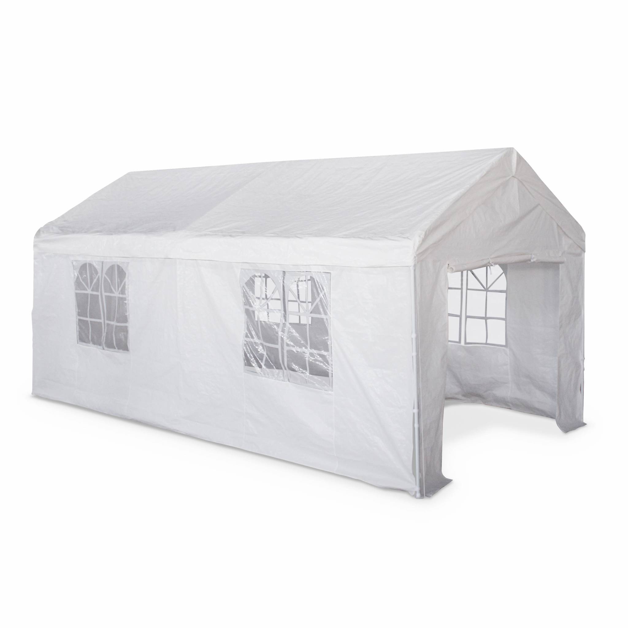 Carpa de recepción 3x6m blanco 590x296x277 cm