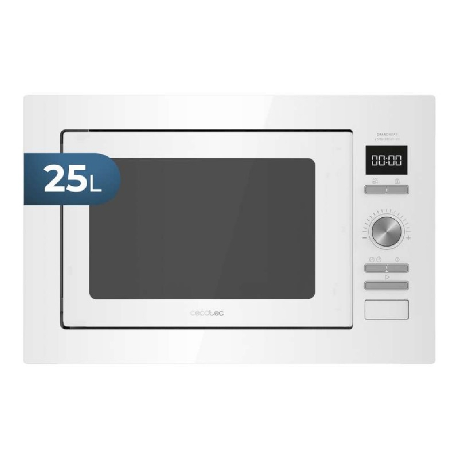 Cecotec microondas encastrable digital grandheat 2590 built-in white