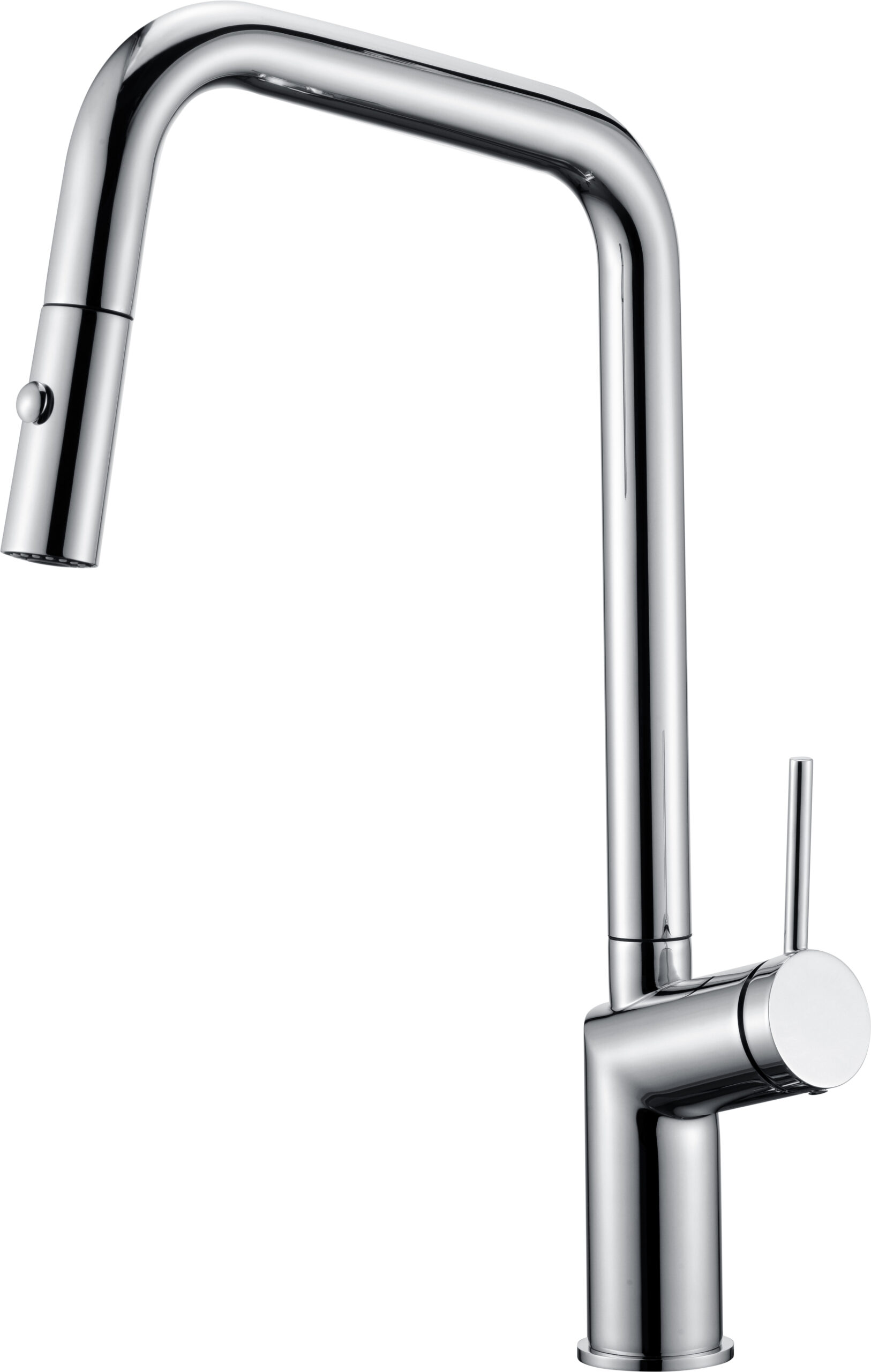 Grifo de cocina monomando fregadero extraíble caño alto giratorio 360 cromo