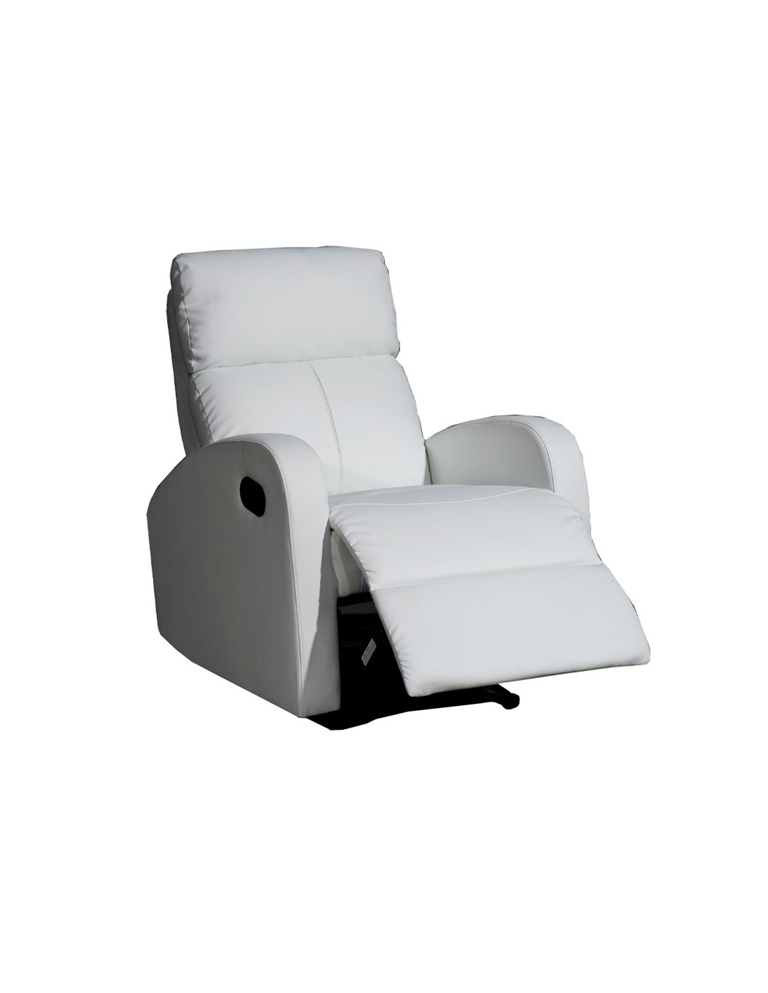 Momma Home Sillón Relax Reclinable TAVIRA Polipiel Blanca