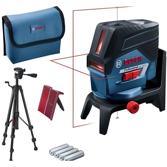 Bosch professional gcl 2-50 c + rm 2 + bt 150 láser de línea - 2 cruces - 0
