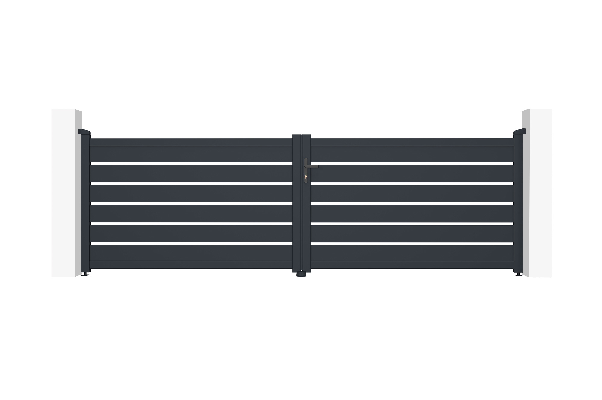 Cancela batiente automática vogel 4m h.120cm + motor brazo b500