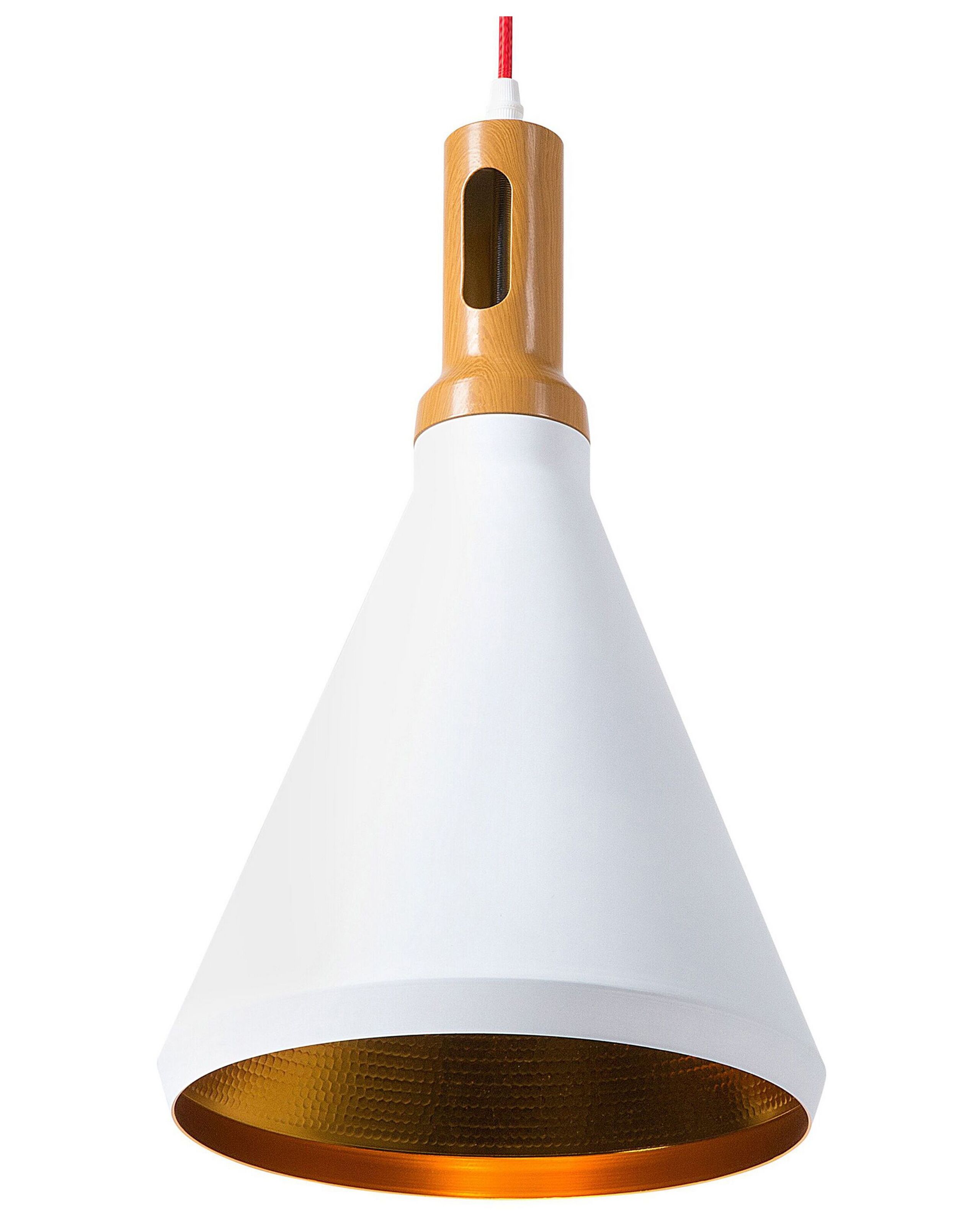 Lámpara colgante mackenzie metal blanco