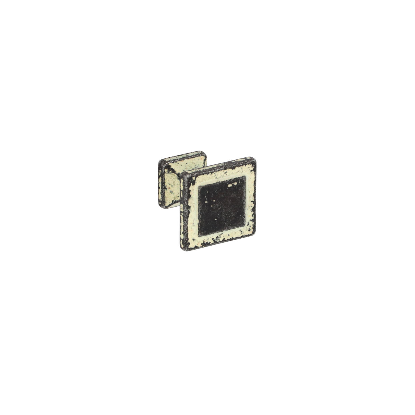 Pomo para muebles en zamac diam 24 x 24mm marfil rústico lote de 25