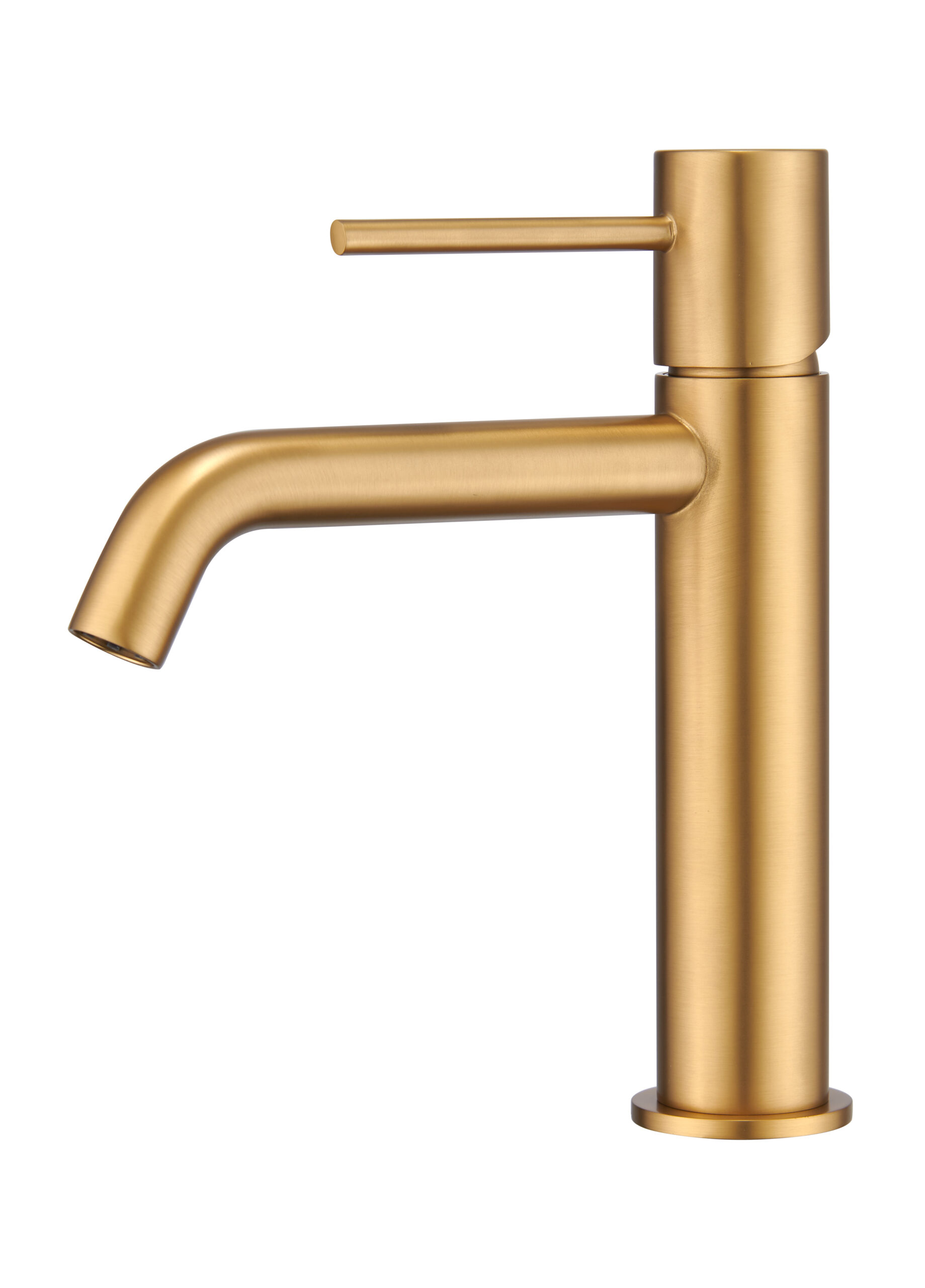 Grifo de lavabo monomando serie monza – oro cepillado – cartucho cerámico