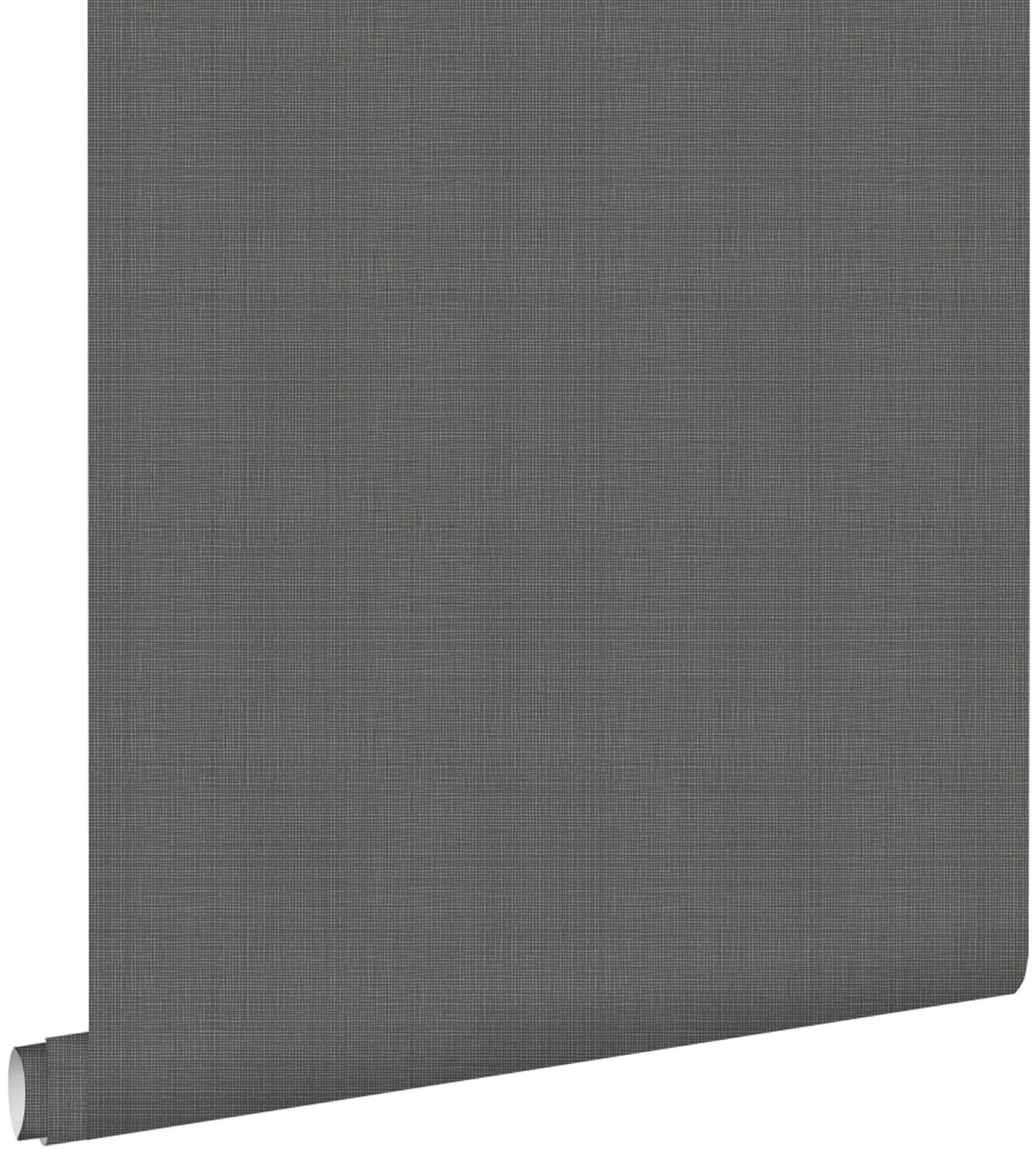 Estahome papel pintado liso efecto lino gris oscuro 53 cm x 10.05 m