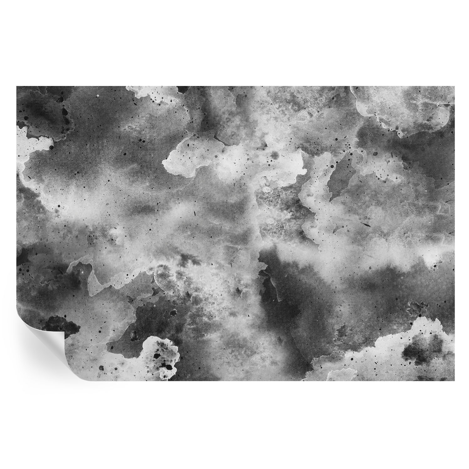Papel pintado para paredes nubes grises 104x152 tulup