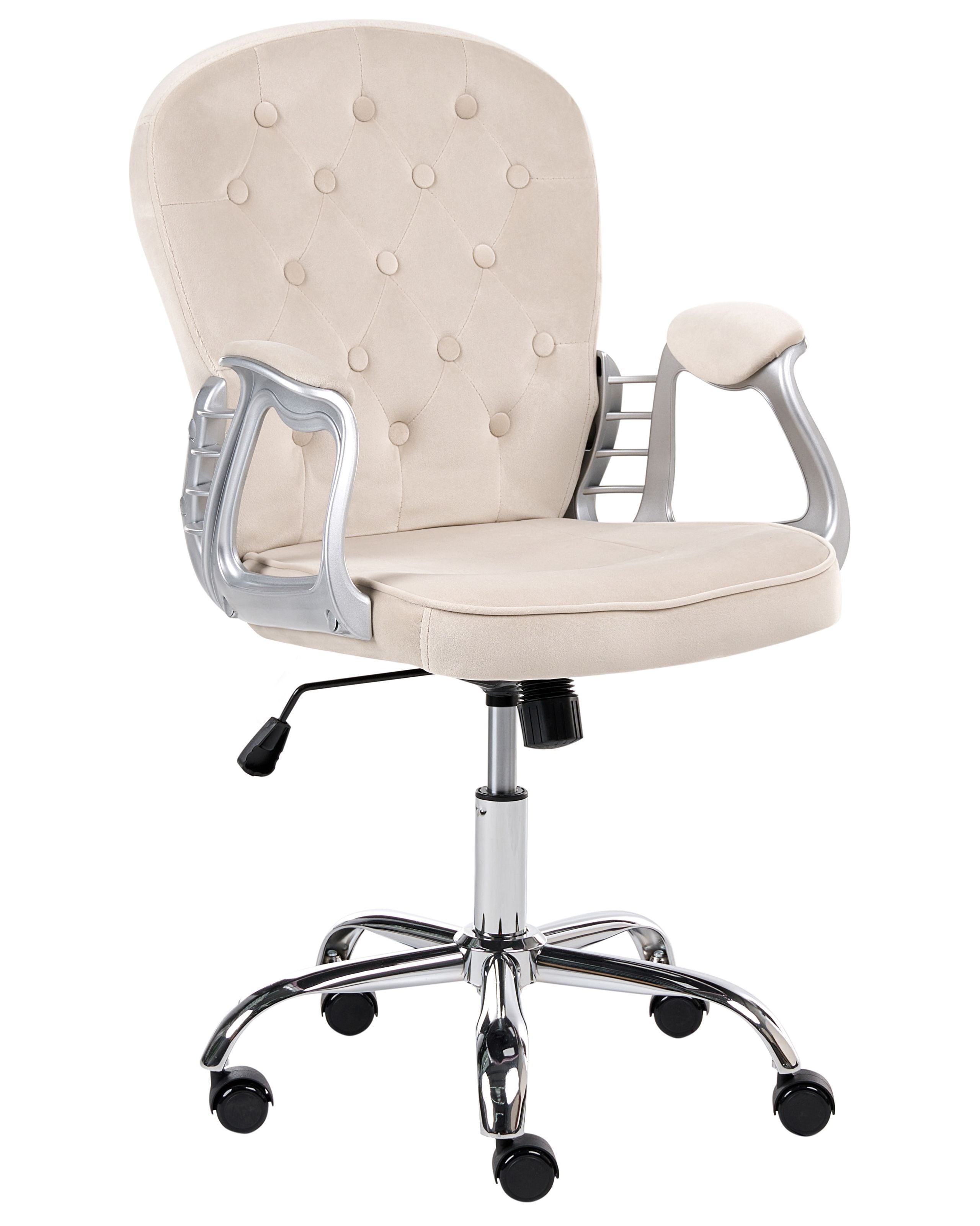 Silla de escritorio princess terciopelo gris pardo