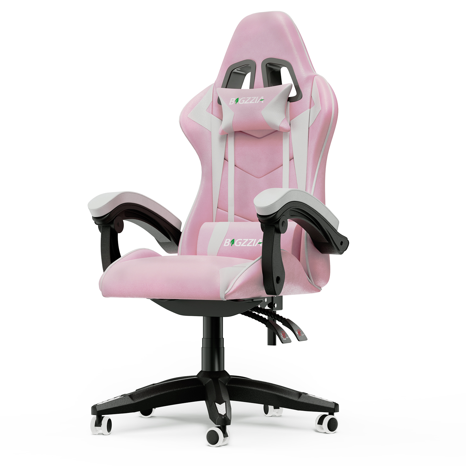 Silla gaming a, silla ergonómica para computadora - rosa/blanco