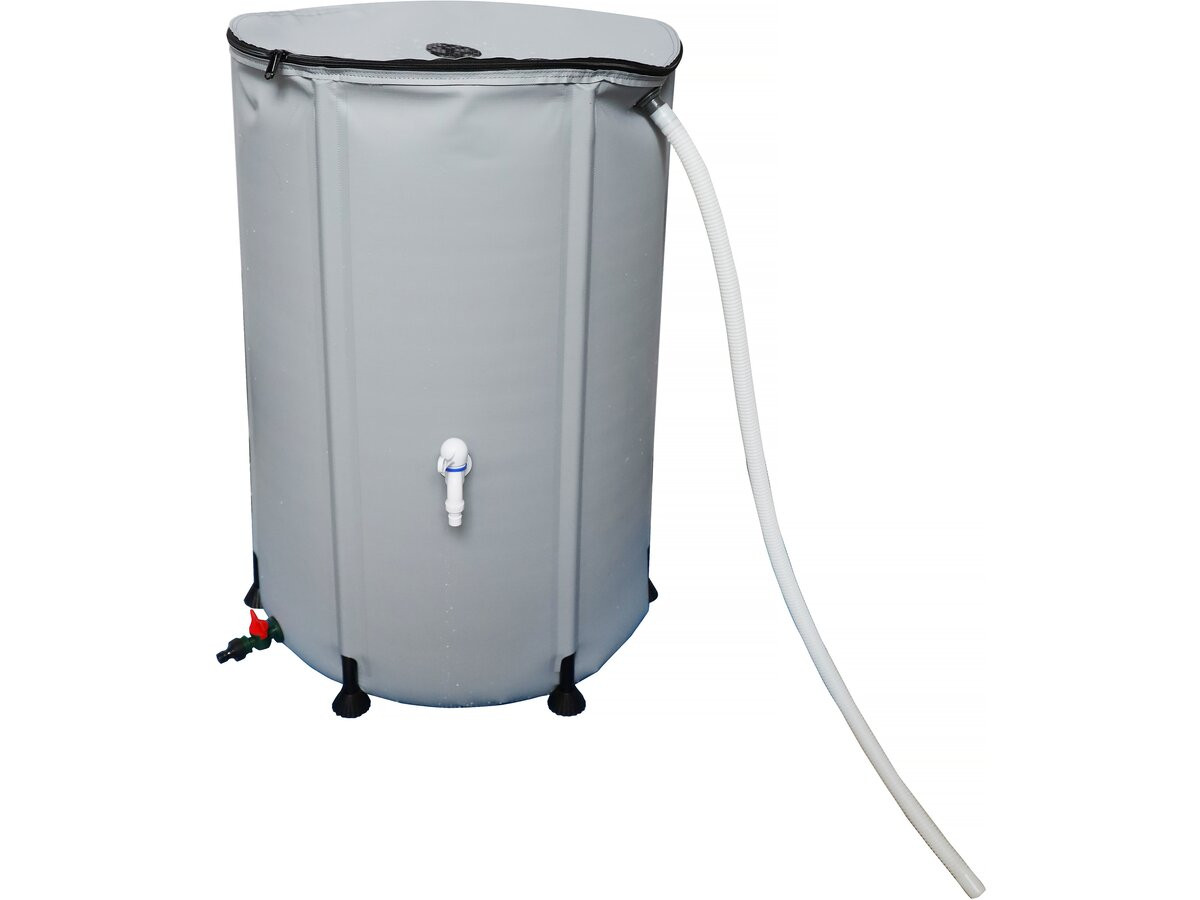 Depósito recuperador de agua flexible de PVC 250 l - gris