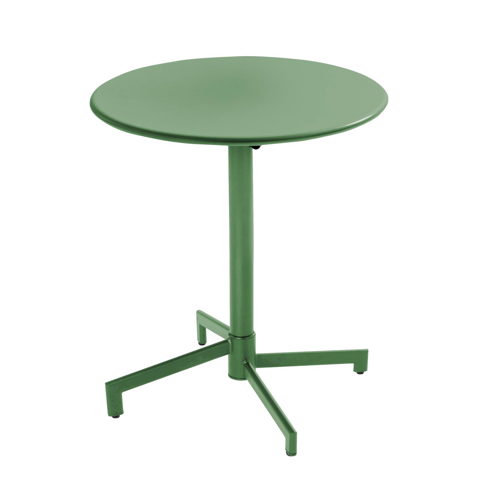 Oviala - mesa redonda de jardín tipo bistró con tapa plegable verde cactus