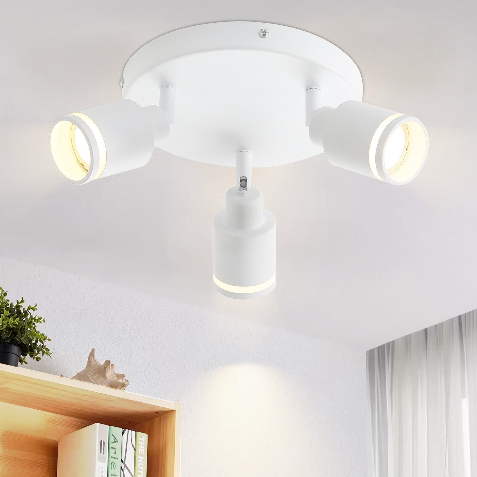 Nettlife lámpara de techo blanca gu10 20x20
