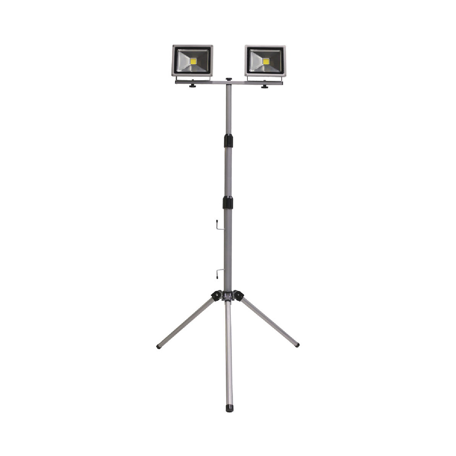 Trípode telescópico con 2x20w proyectores LED exterior orientable aluminio