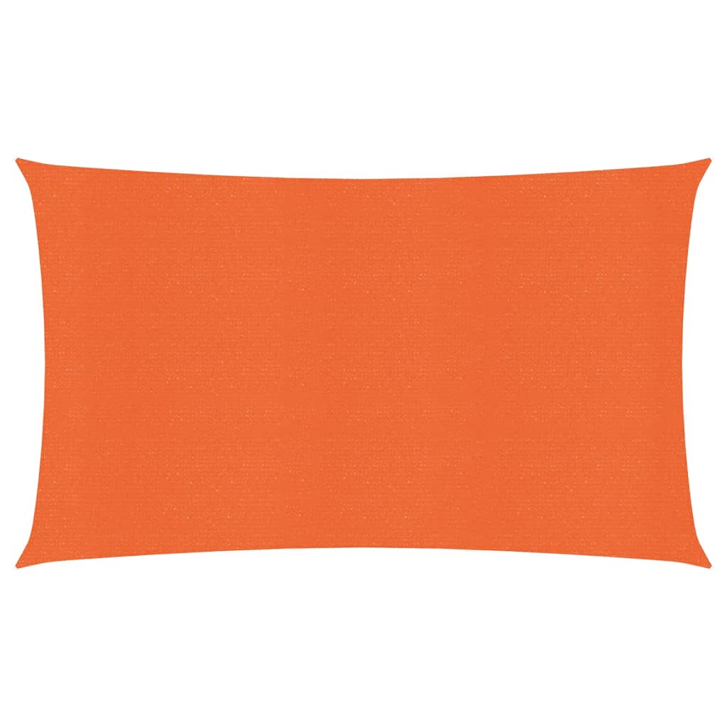vidaXL toldo de vela hdpe naranja 160 g/m² 2,5x5 m