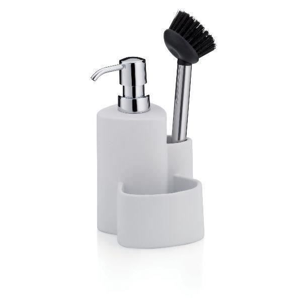 Dispensador de jabón kela purana - multiusos - 35 cl - blanco