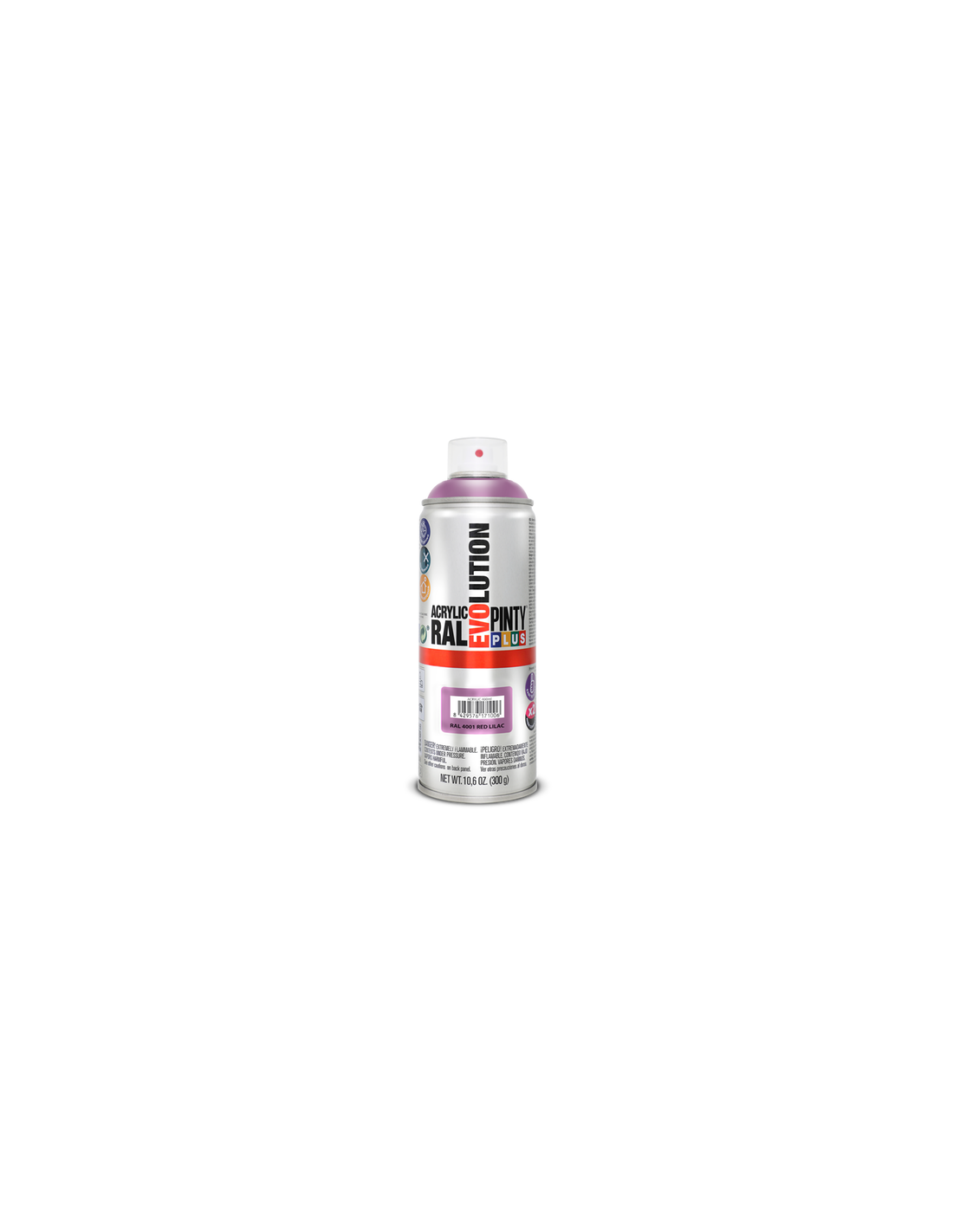 Spray acrilico brillante pintyplus ral 400 ml (ral 4001 rojo lila)