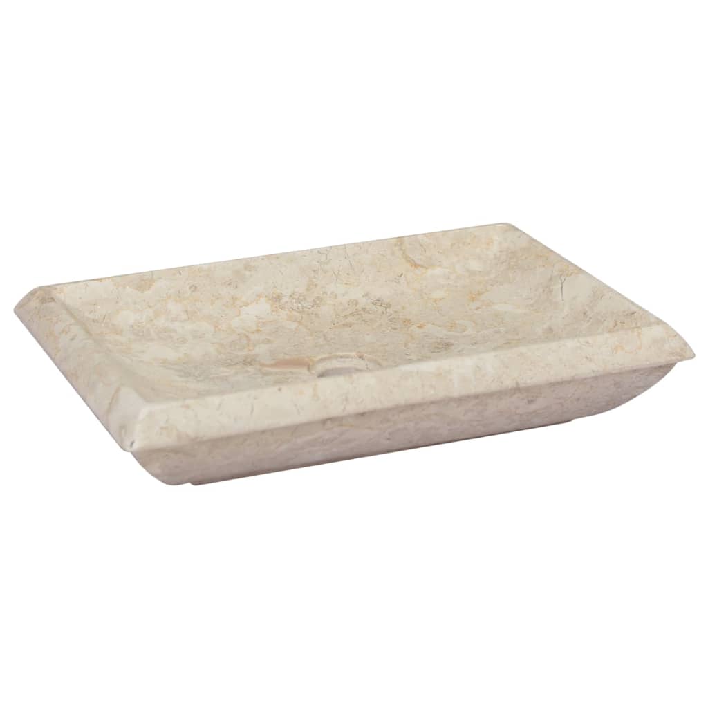 Lavabo crema mármol 50x35x10 cm es3017