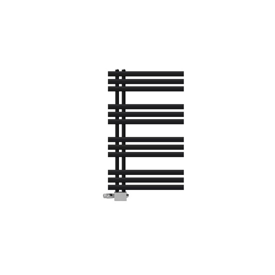 Radiador toallero de baño 60x100 cm calefactor negro mate