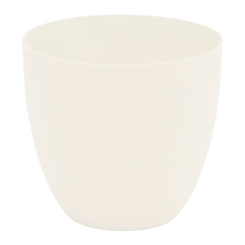 Maceta de inyección modelo cuenco color blanco ø38