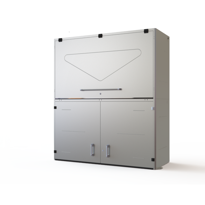 Armario metálico doble basic-premium galva garajes y trasteros PleguinBox