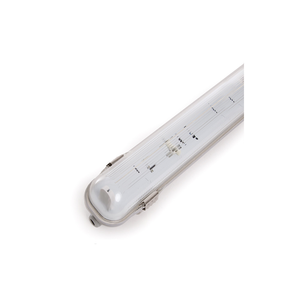 Equipo estanco ip65 1 x tubo LED 1500mm abs/pc clips inox