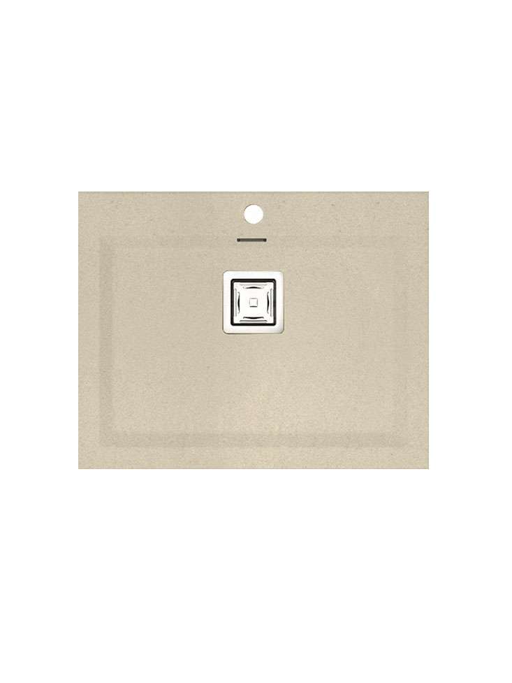 Poalgi - fregadero de granito 66x52 cm kobus beige - 1 cubeta