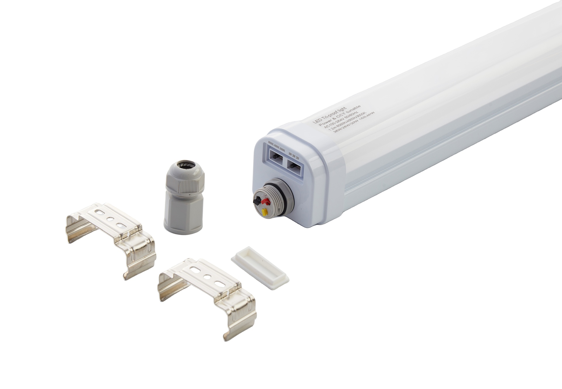Luminaria estanca enlazable LED philips ip66 150cm potencia regulable (35/