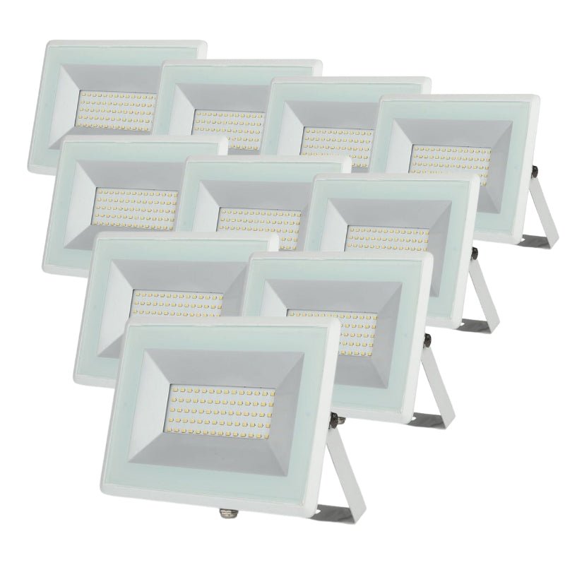 Proyector LED exterior 50w ip65 blanco – pack de 10 con garantía