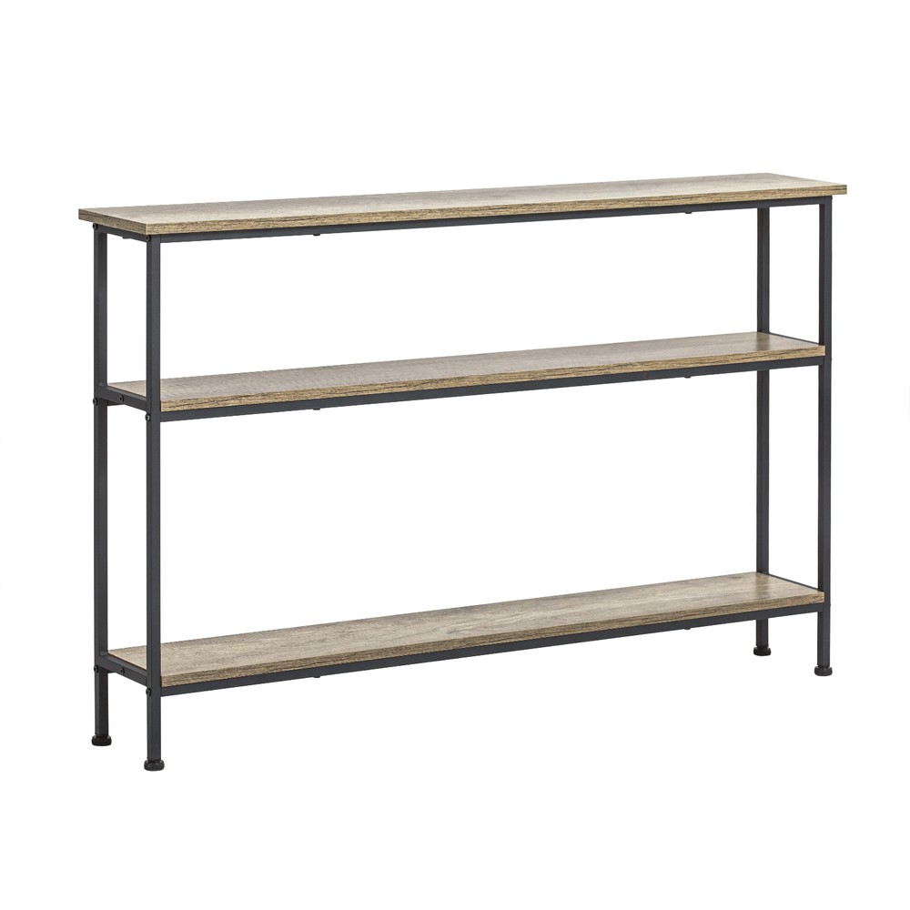 Mesa consola recibidor roble claro 120x20x77cm
