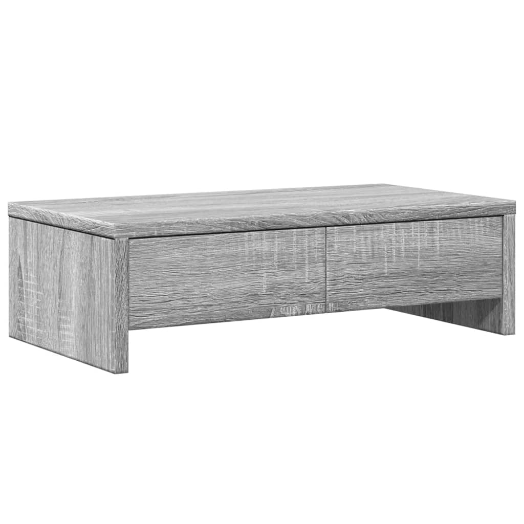 Soporte para monitor mueble de escritorio con cajones madera