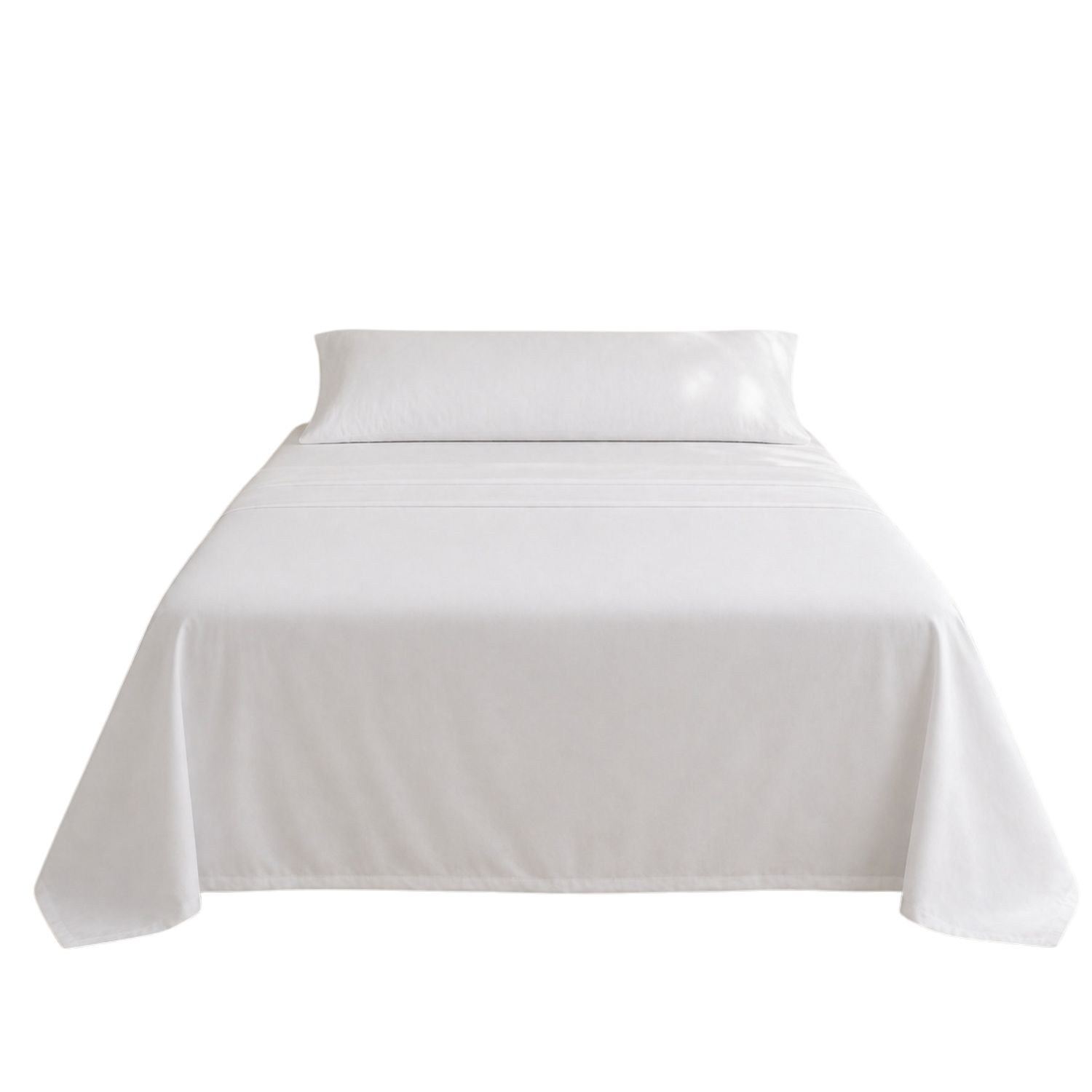 Juego de sábanas blanco cama 90cm 144 hilos donegal collections