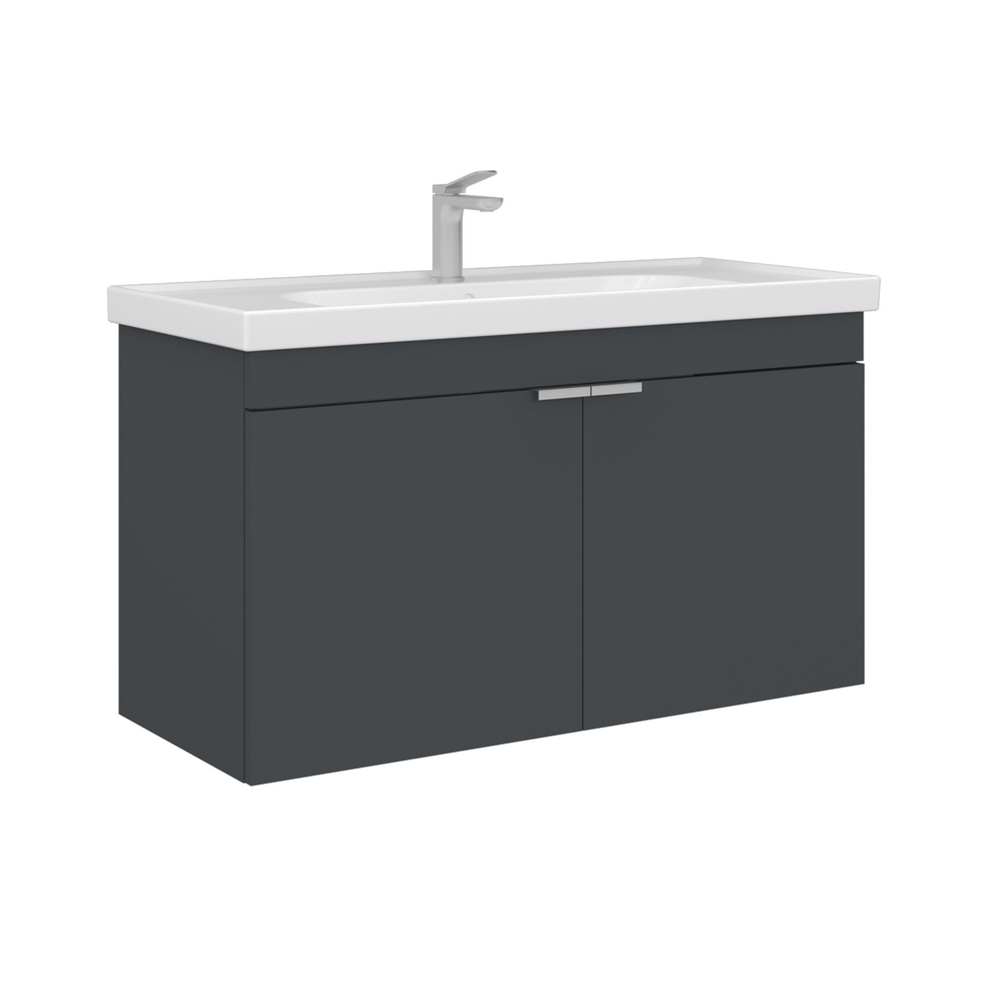 Mueble para lavabo <<desna 100>> - 100 x 45 x 58 cm - antracita mate