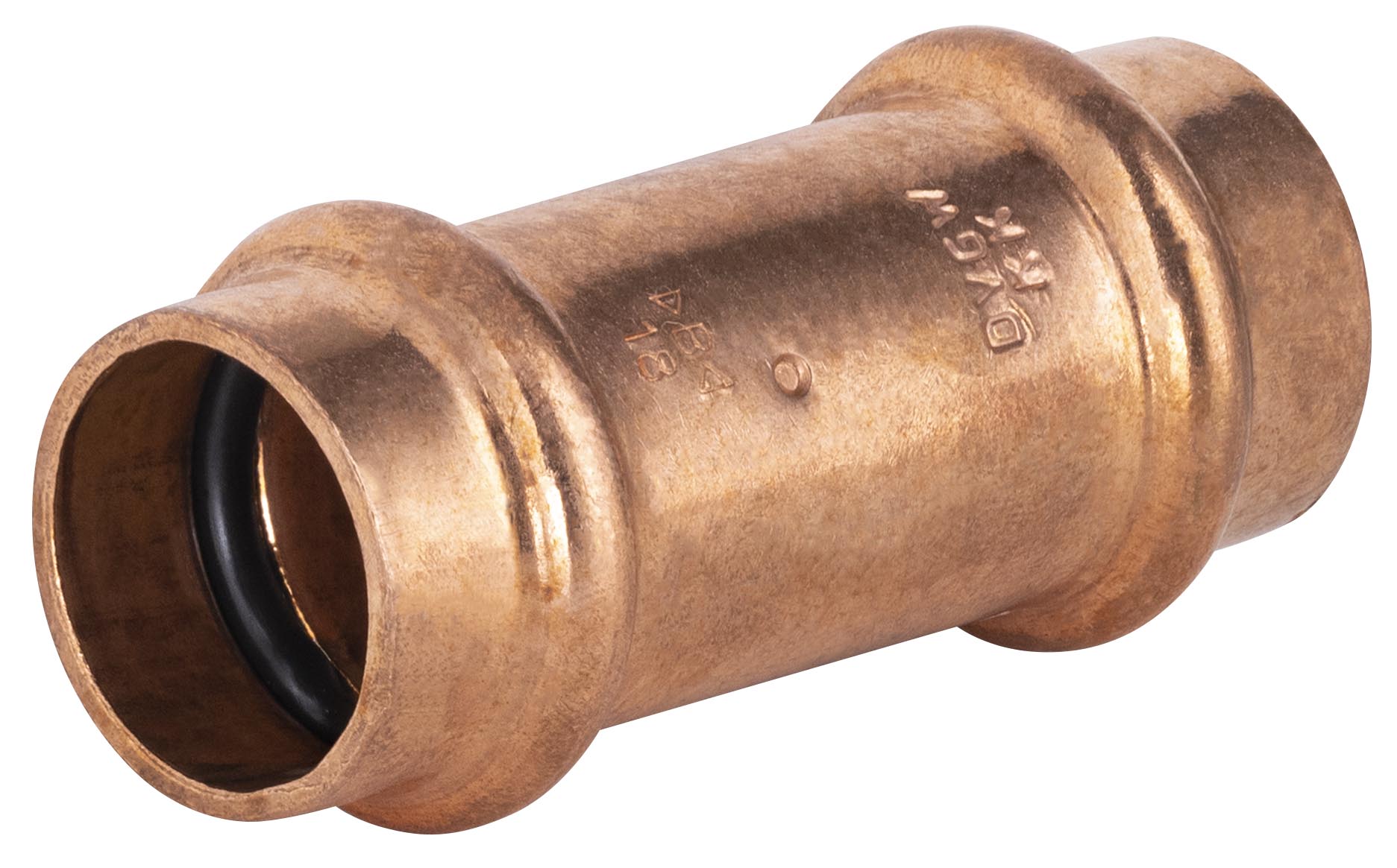 Conector de cobre para prensar, unión igual de ø18 en