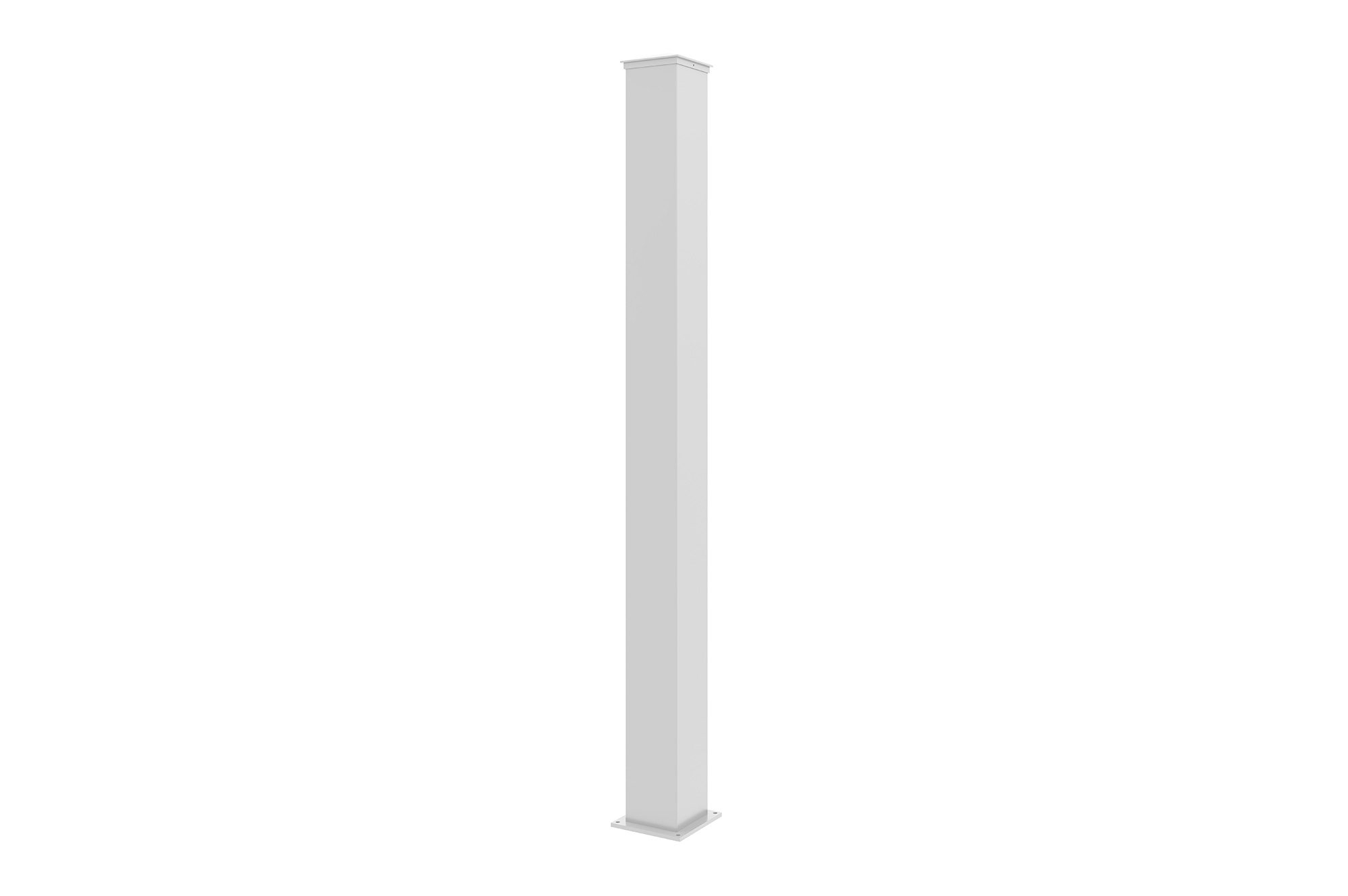 Poste eifel 15x15 en aluminio a.190cm - blanco mate