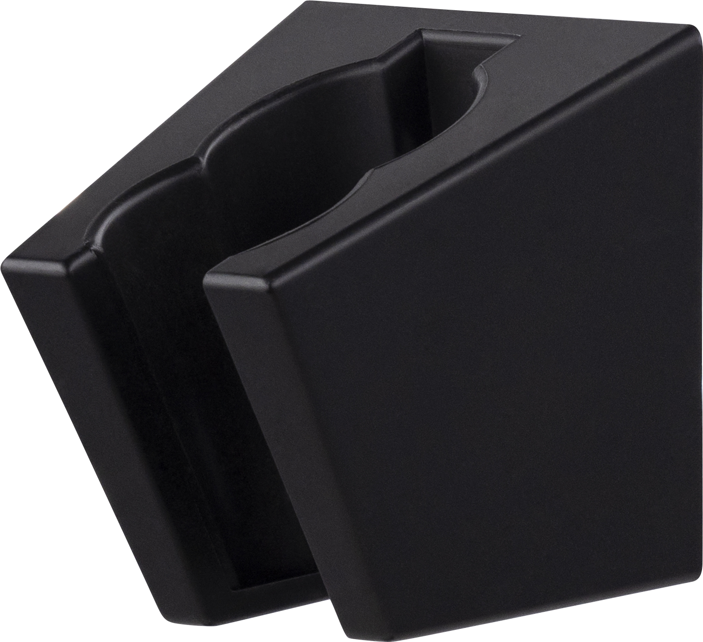 Soporte de pared para ducha negro .