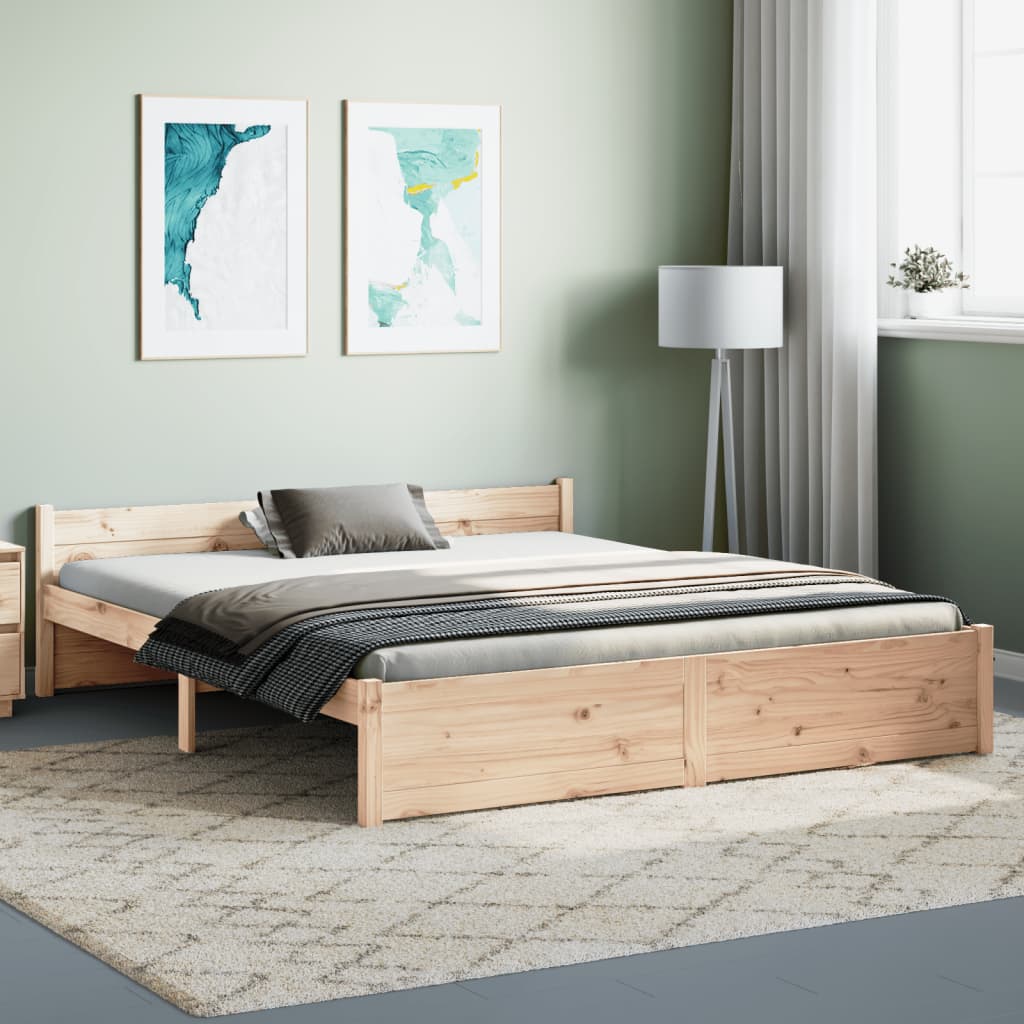 Cama 150x200 cm madera maciza