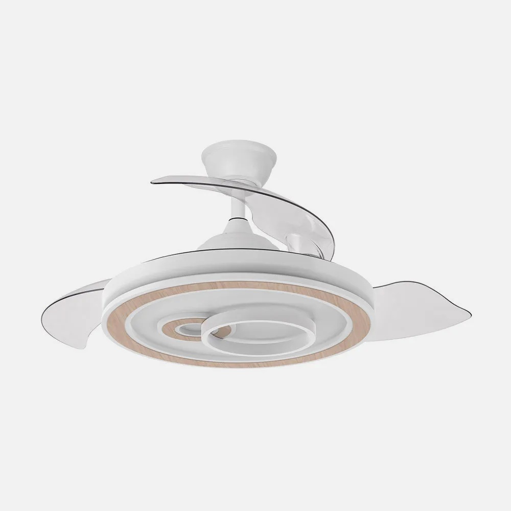 Ventilador de techo dc "sultán" regulable con mando a distancia (68w 3cct 4