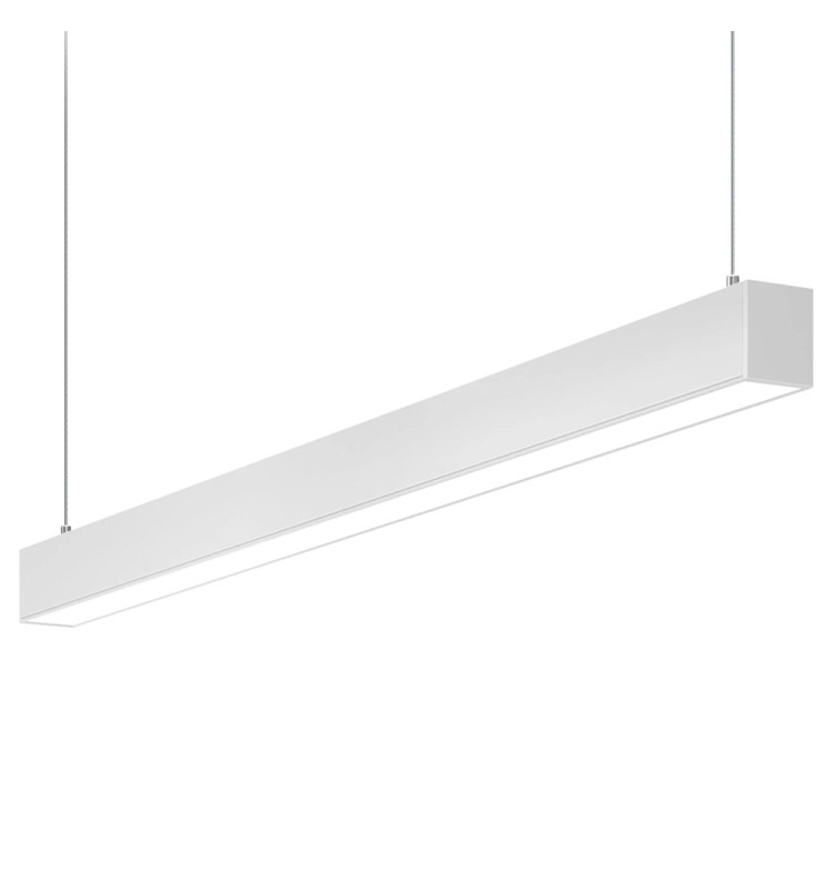 Lámpara colgante techo anonizado nexus line, 197cm, 66w, luz natural 4000k