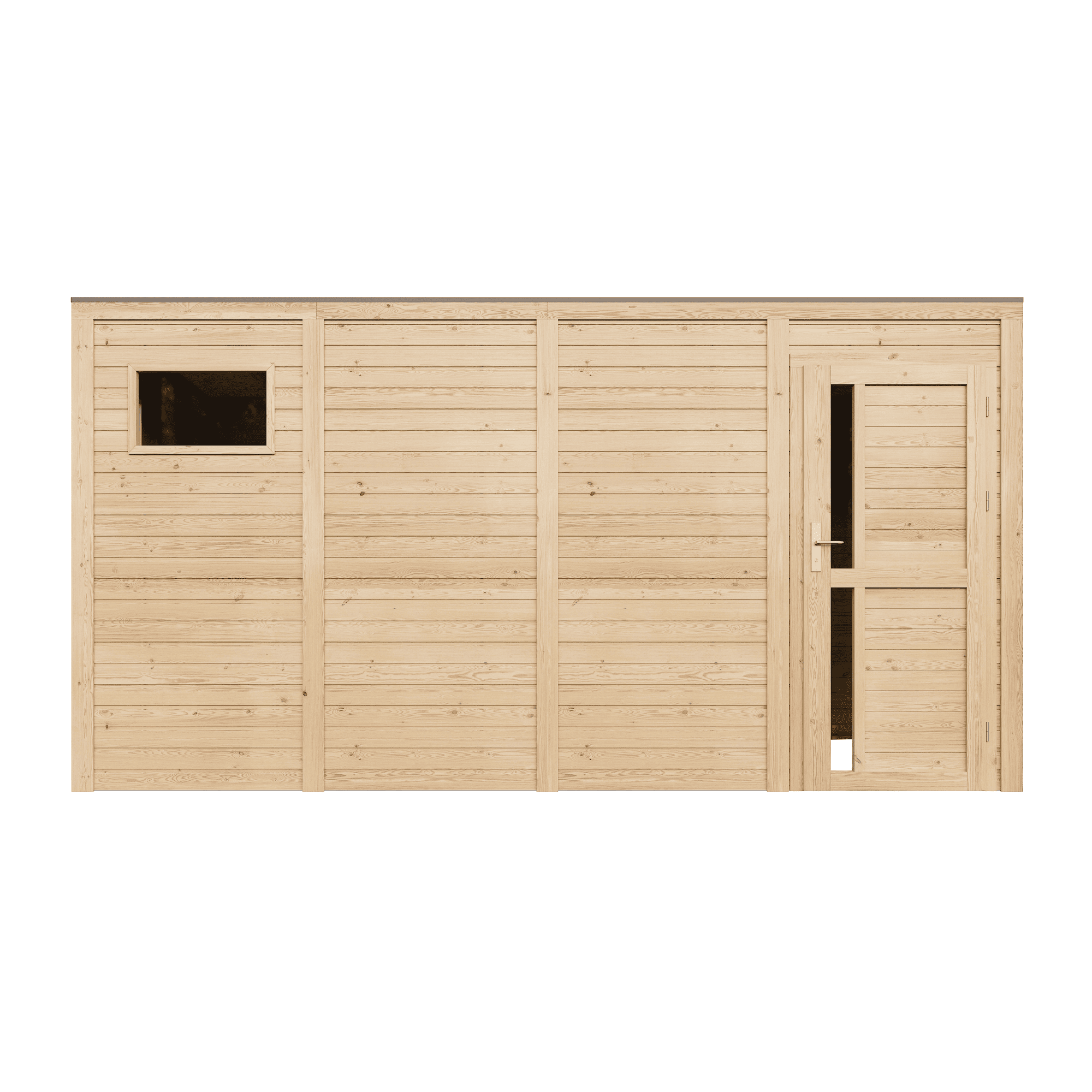 Caseta jardin exterior madera 8,16 m² Timbela m327f1