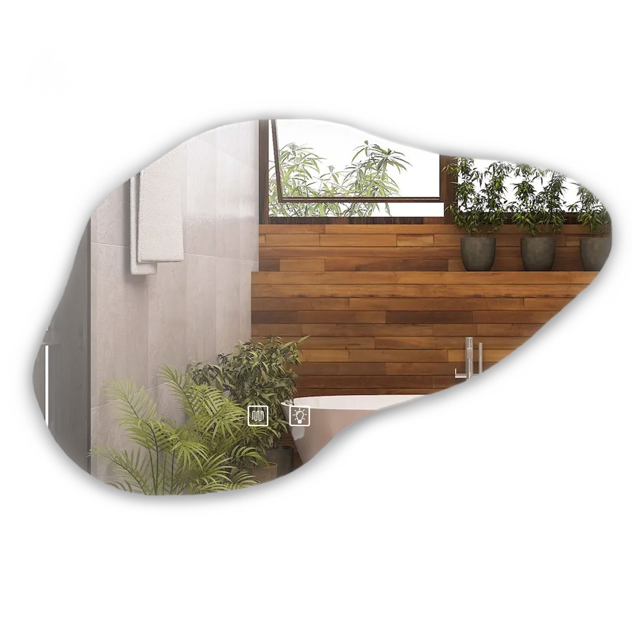 Rea espejo p11229 LED cloud b 100x70cm, 70x100x70 cm