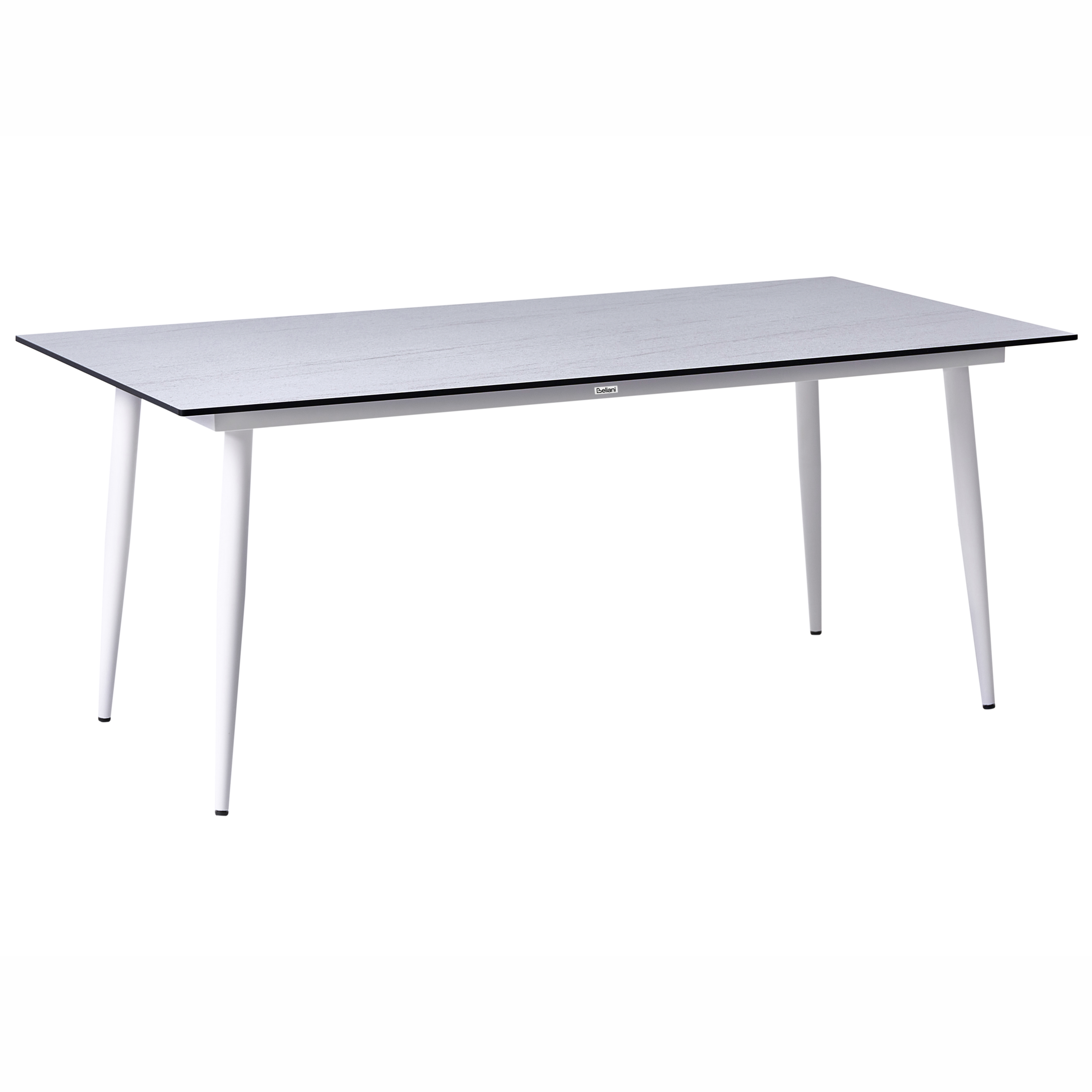 Mesa de jardín tolentino 180 cm 90 cm efecto piedra efecto travertino
