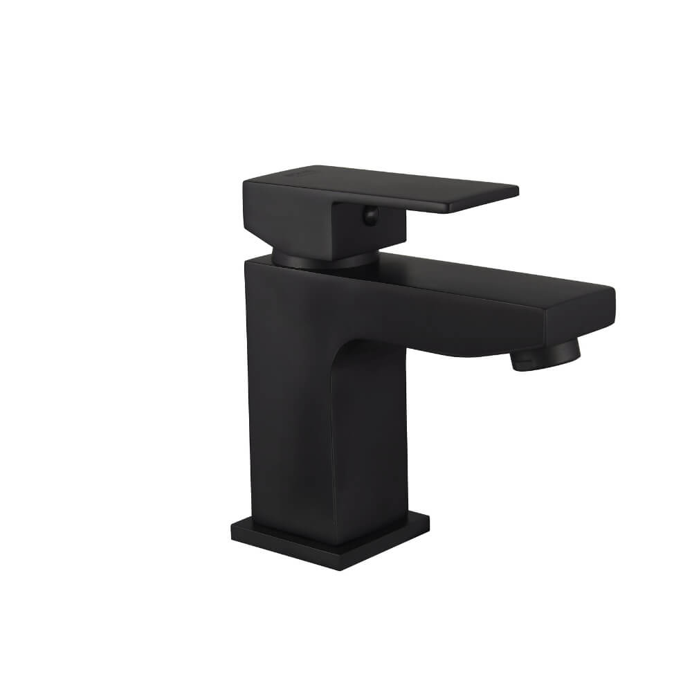 Grifo de latón para lavabo aquatic - negro