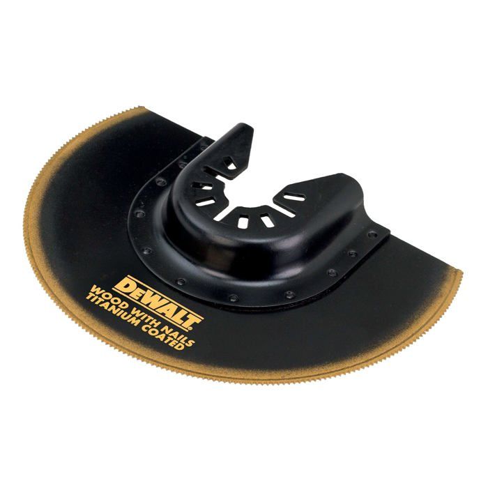 Sierra de titanio ø100 mm para multicutter Dewalt - semicircular con buje d