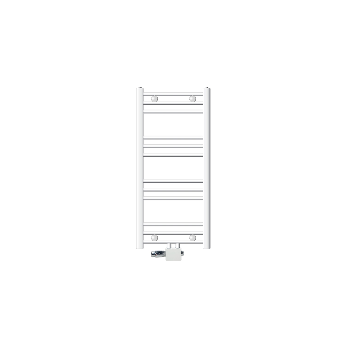 Radiador de baño sahara 400x800 blanco recto+universal ecd geramny