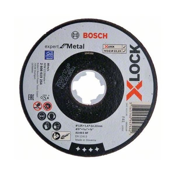 Disco experto x-lock metal Bosch 125x1.6 plano - 2608619254
