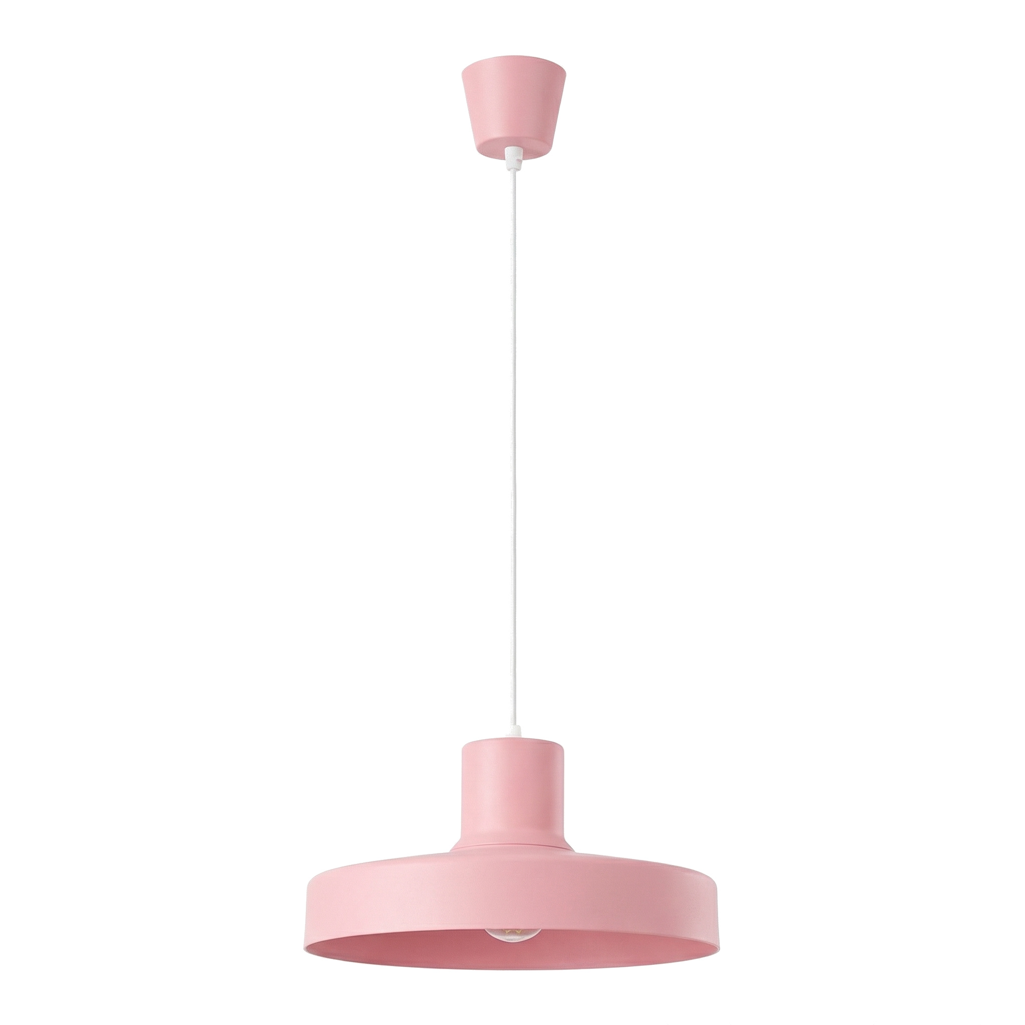 Lámparas colgantes bilo 1 rosa acero 35x120x35cm