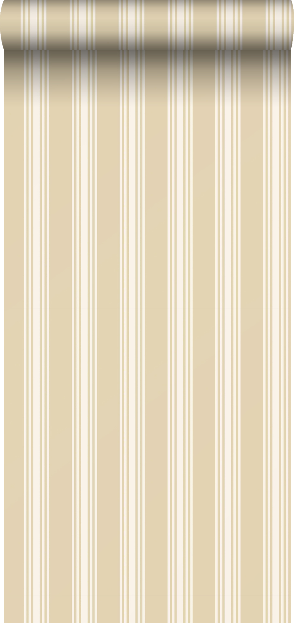 Borastapeter papel pintado rayas beige cálido - 53 cm x 10.05 m - 662667